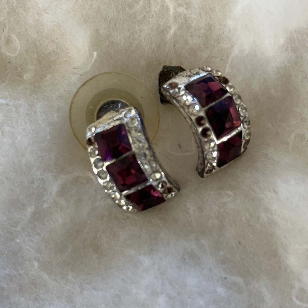 Imposters Earrings with Rich Purple Stones